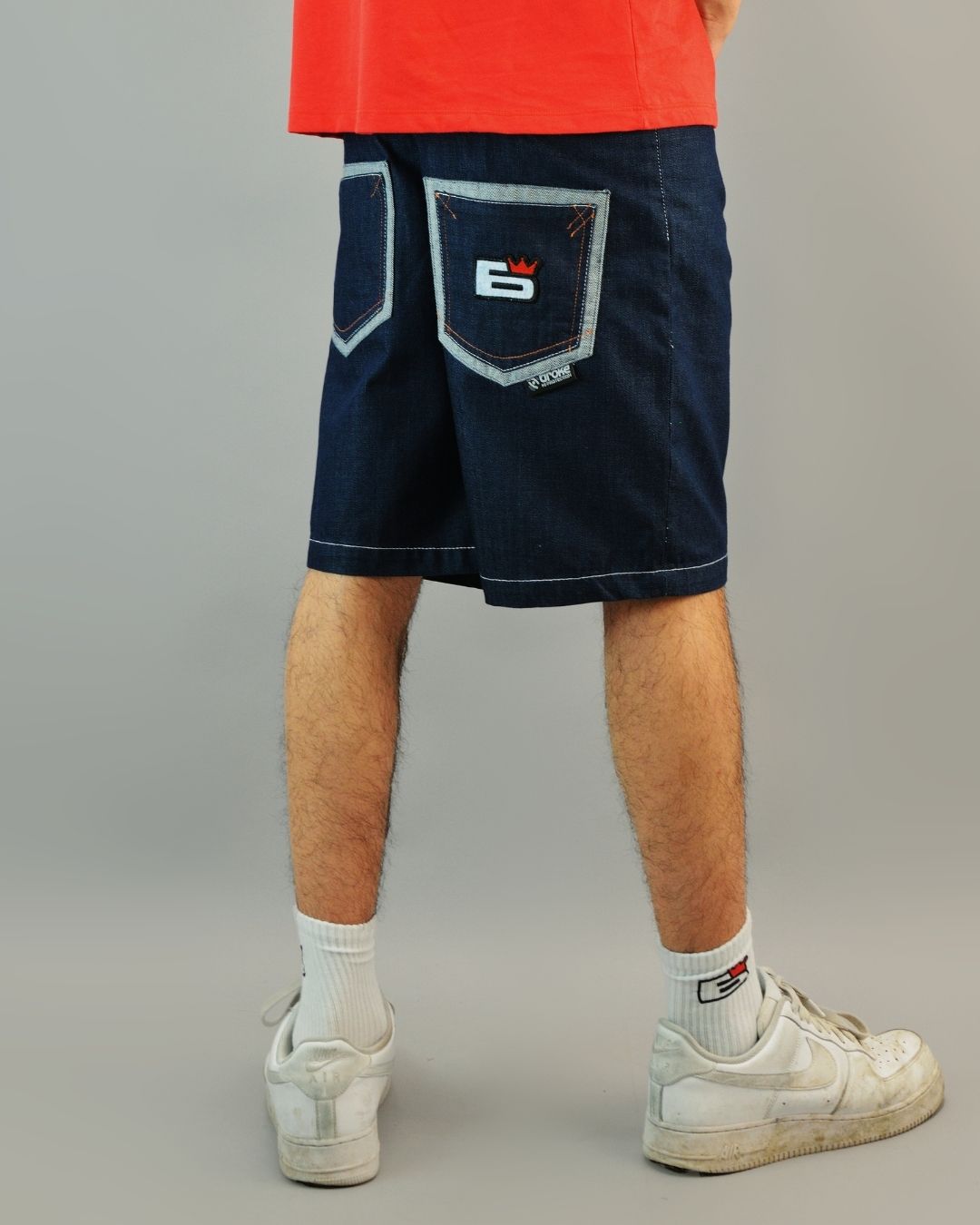 DENIM BLUE NANO RINSE - Shorts