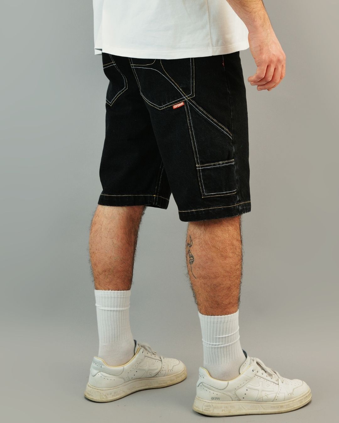 GABARDINE STAR BLACK - Shorts