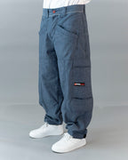 PREORDINE - PANTS SHAKY DENIM CIMOSATO BLU ROVESCIATO