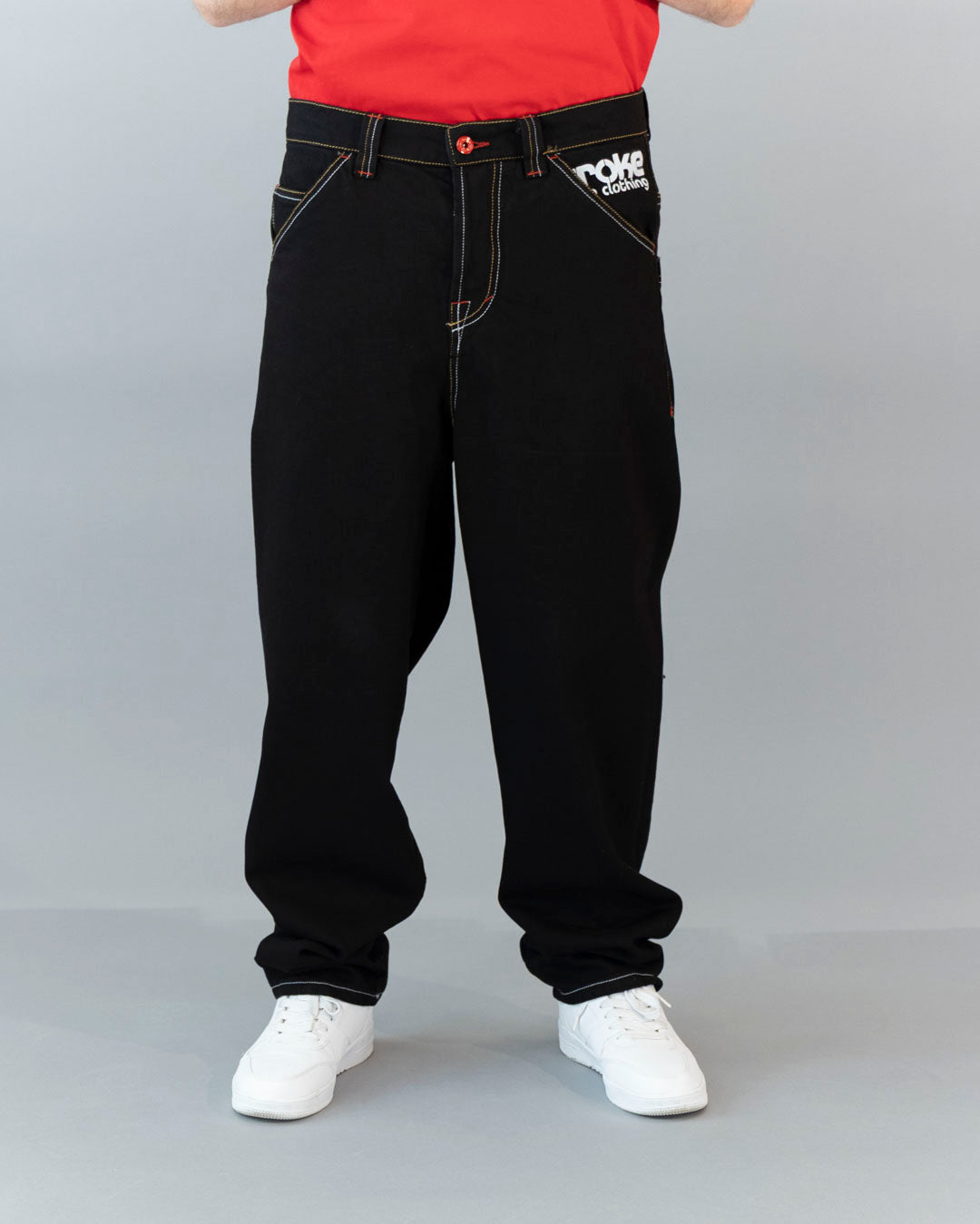 PANTS ROCK "B" BULL DENIM BLACK