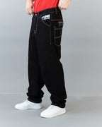 PANTS ROCK "B" BULL DENIM BLACK