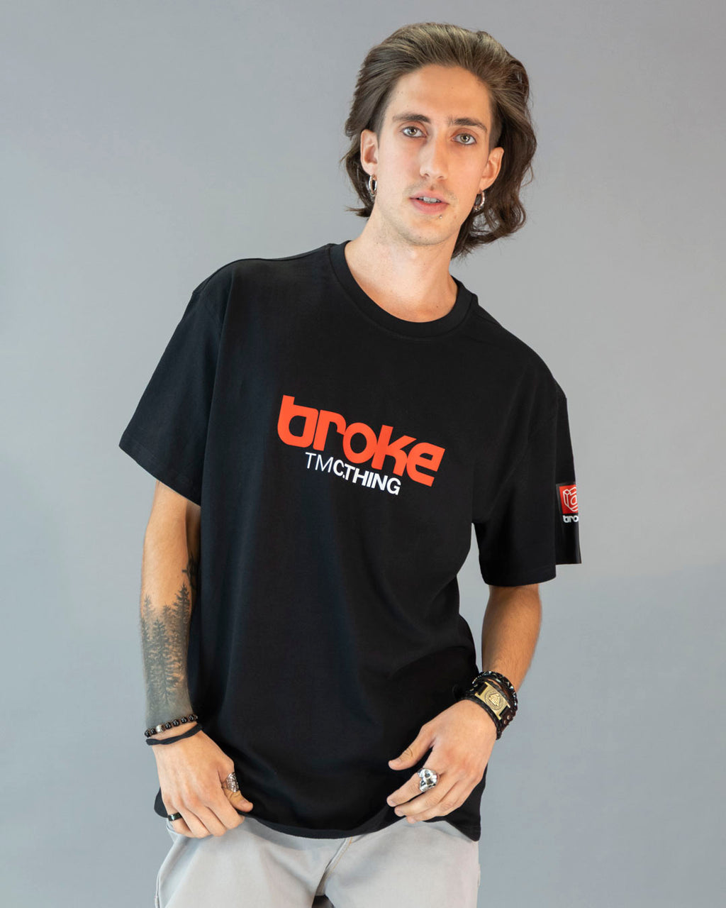 T-shirt Broke White sur pack de 2 