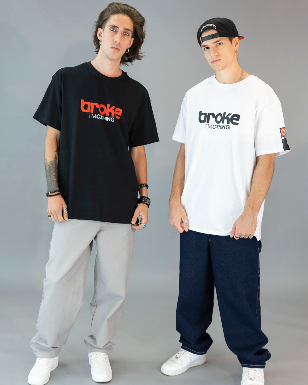 T-shirt Broke White sur pack de 2 