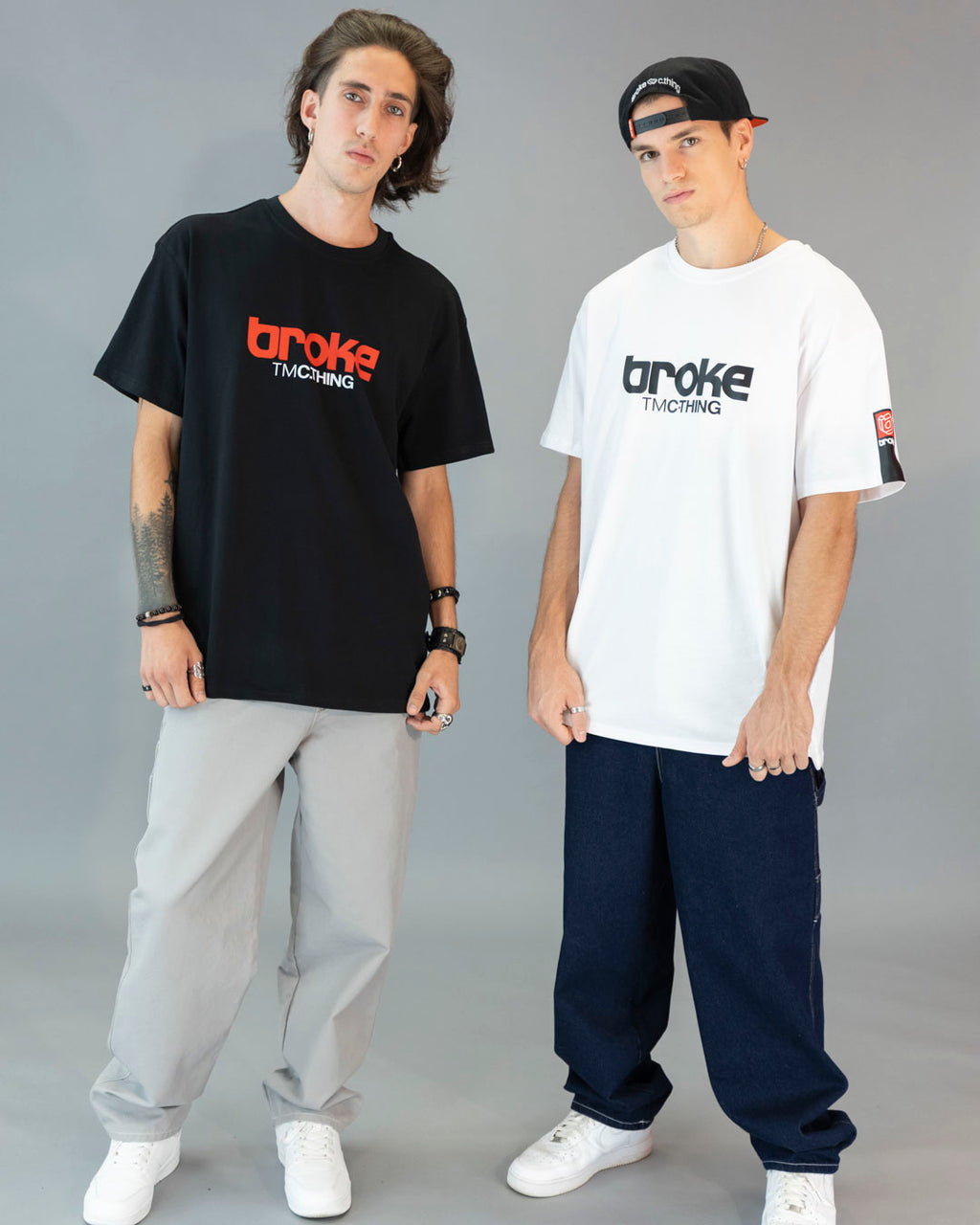 T-shirt Broke White sur pack de 2 