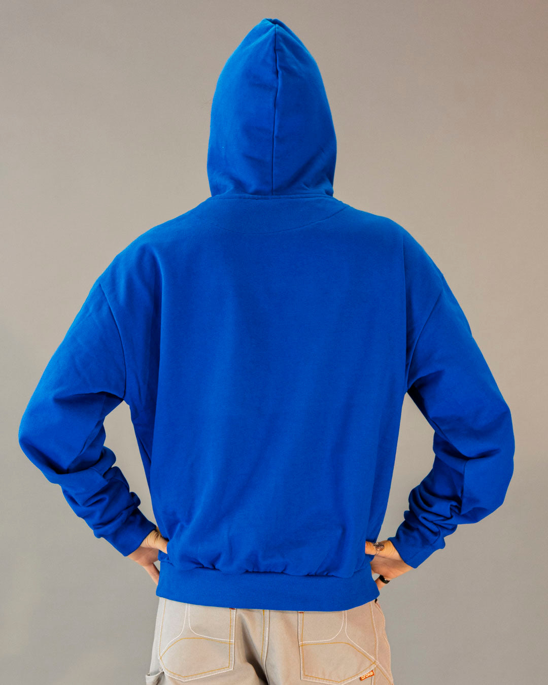 ARTY SWEAT HOODED BROKE ISTITUTIONAL BLUETTE