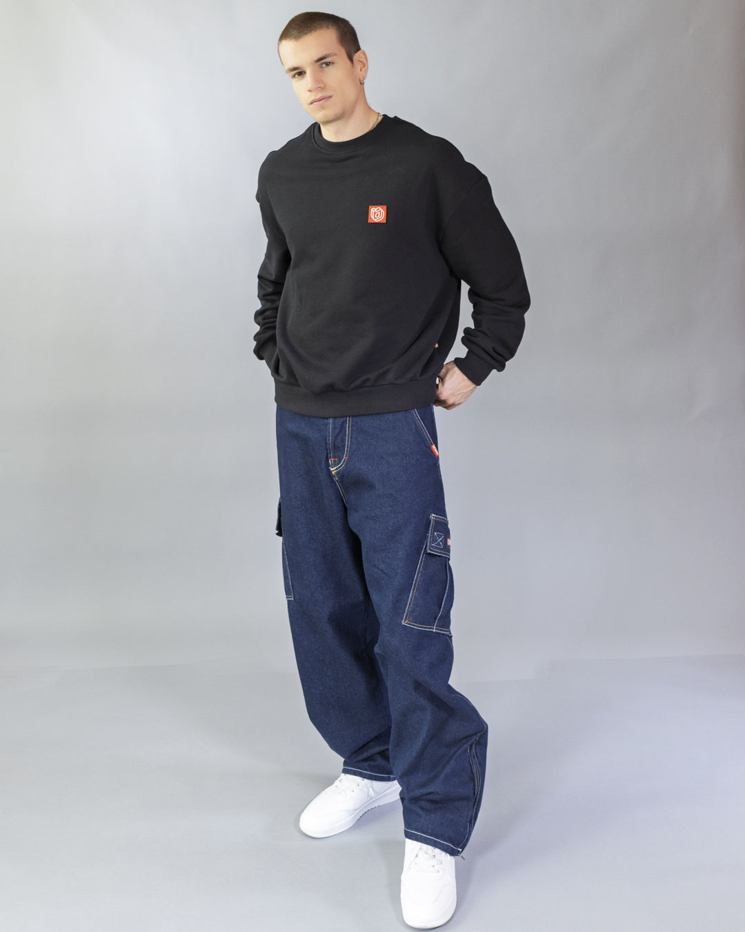 Pantalon Dikye en gabardine grise 