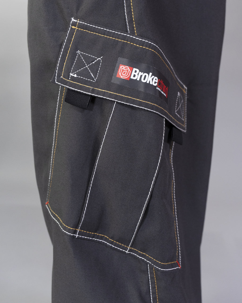 Pantalon Dikye en gabardine grise 