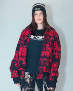 BOMBER FEMME PANNO ROUGE