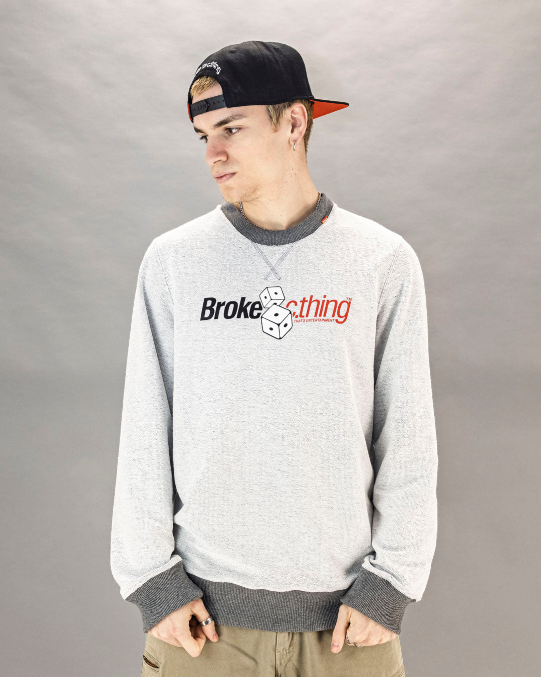 SWEAT MELANGE CREWNECK  INSIDE OUT