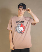 Herz und Gehirn Rosa T-Shirt 
