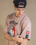 Herz und Gehirn Rosa T-Shirt 