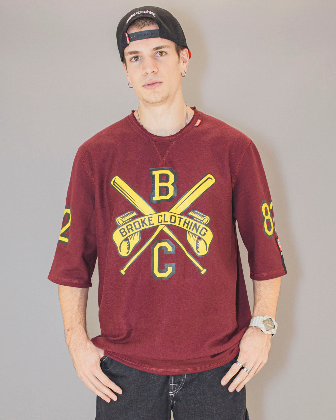 REVERSED SWEATSHIRT BORDEAUX