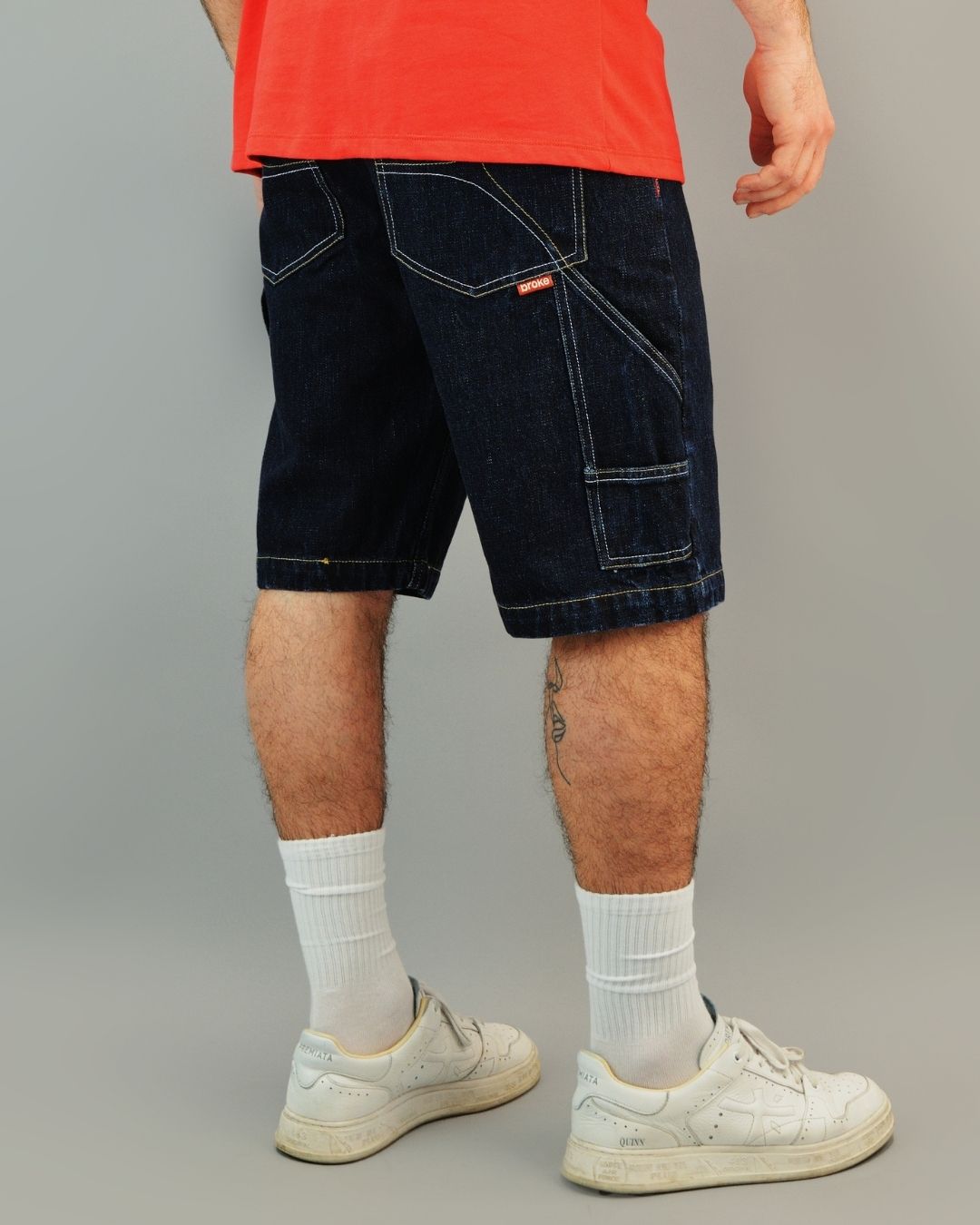 HEAVY STAR RINSE - Shorts