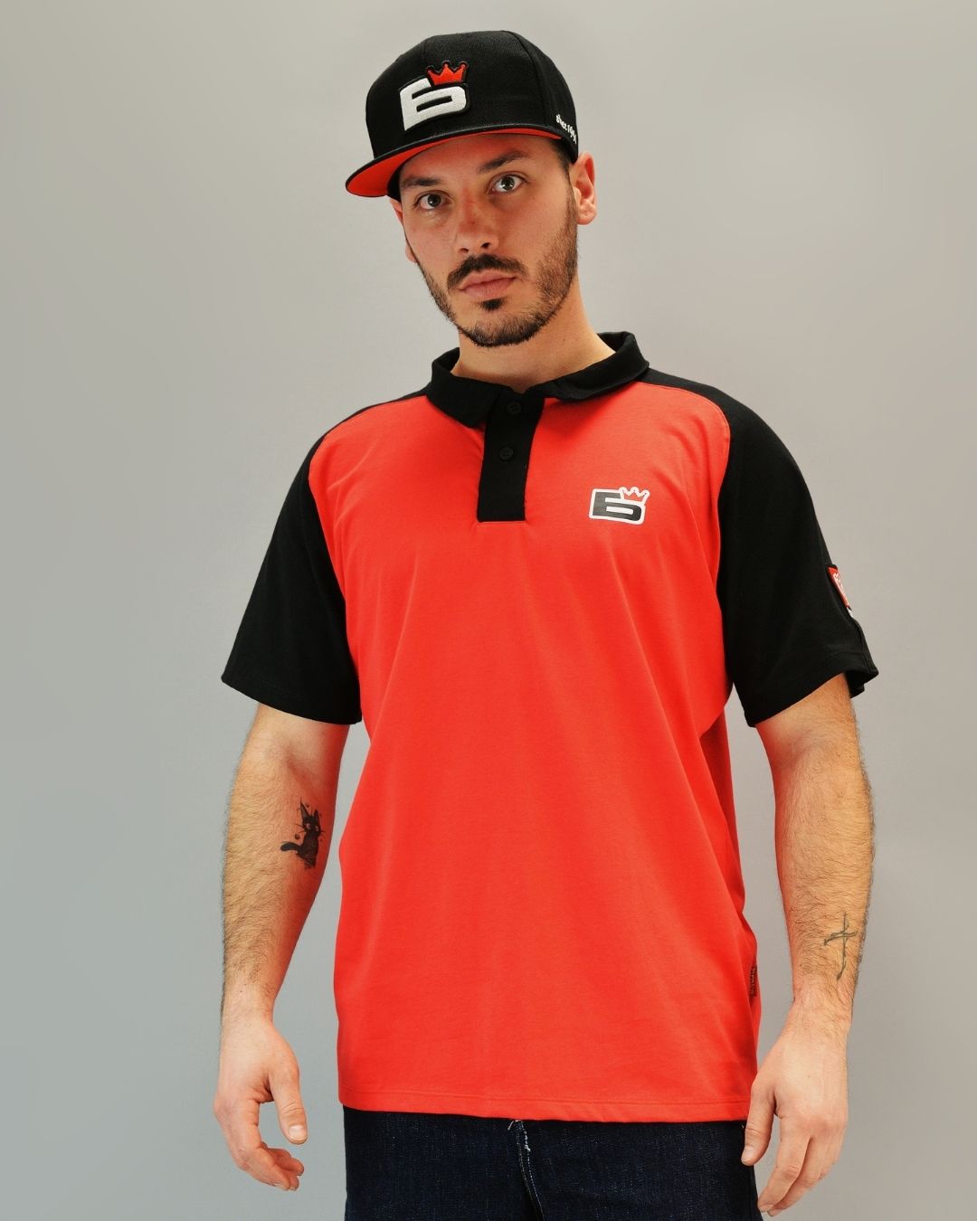 SOLOW BLACK RED - Polo