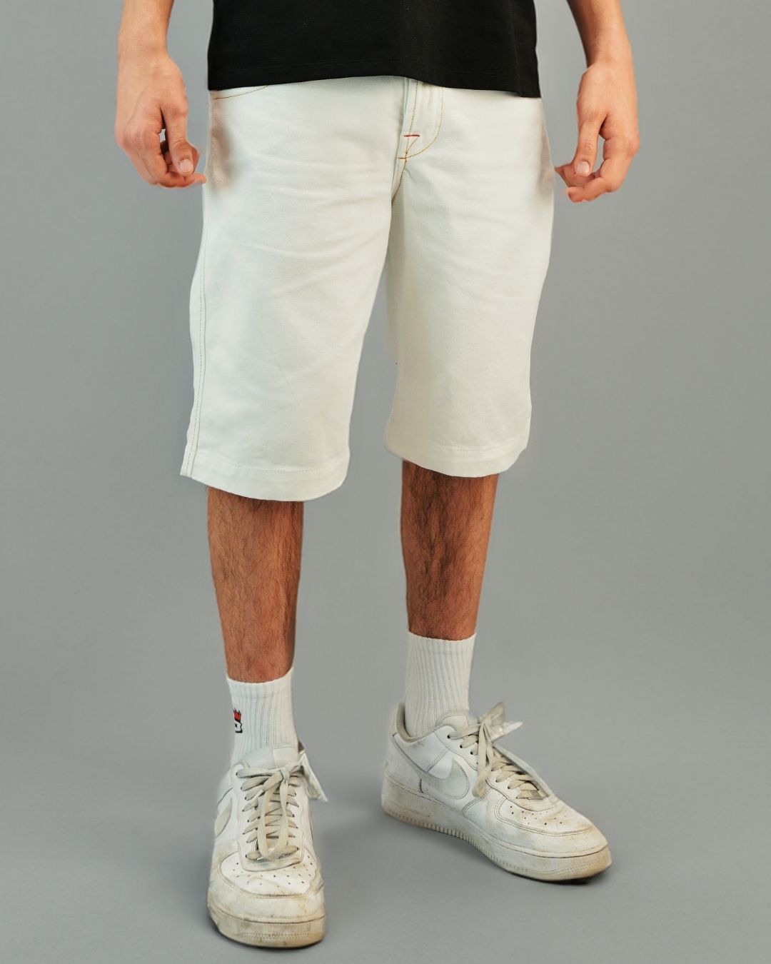 GABARDINE SALE WHITE - Shorts