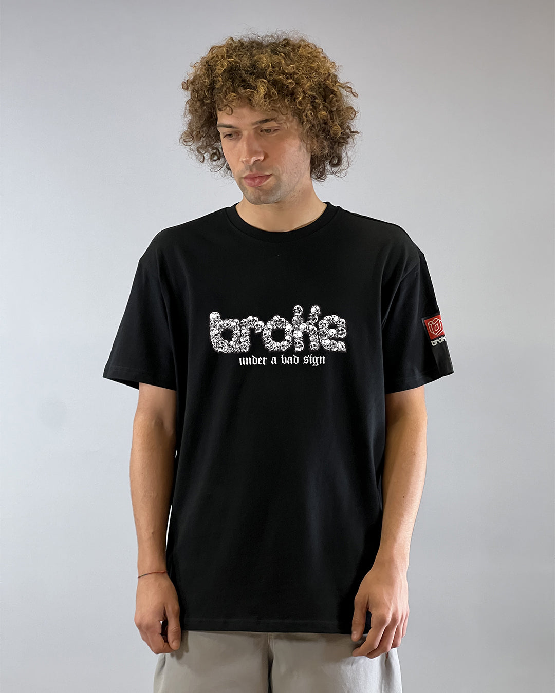 T-SHIRT SS2K25 LOGO SKULL BLACK