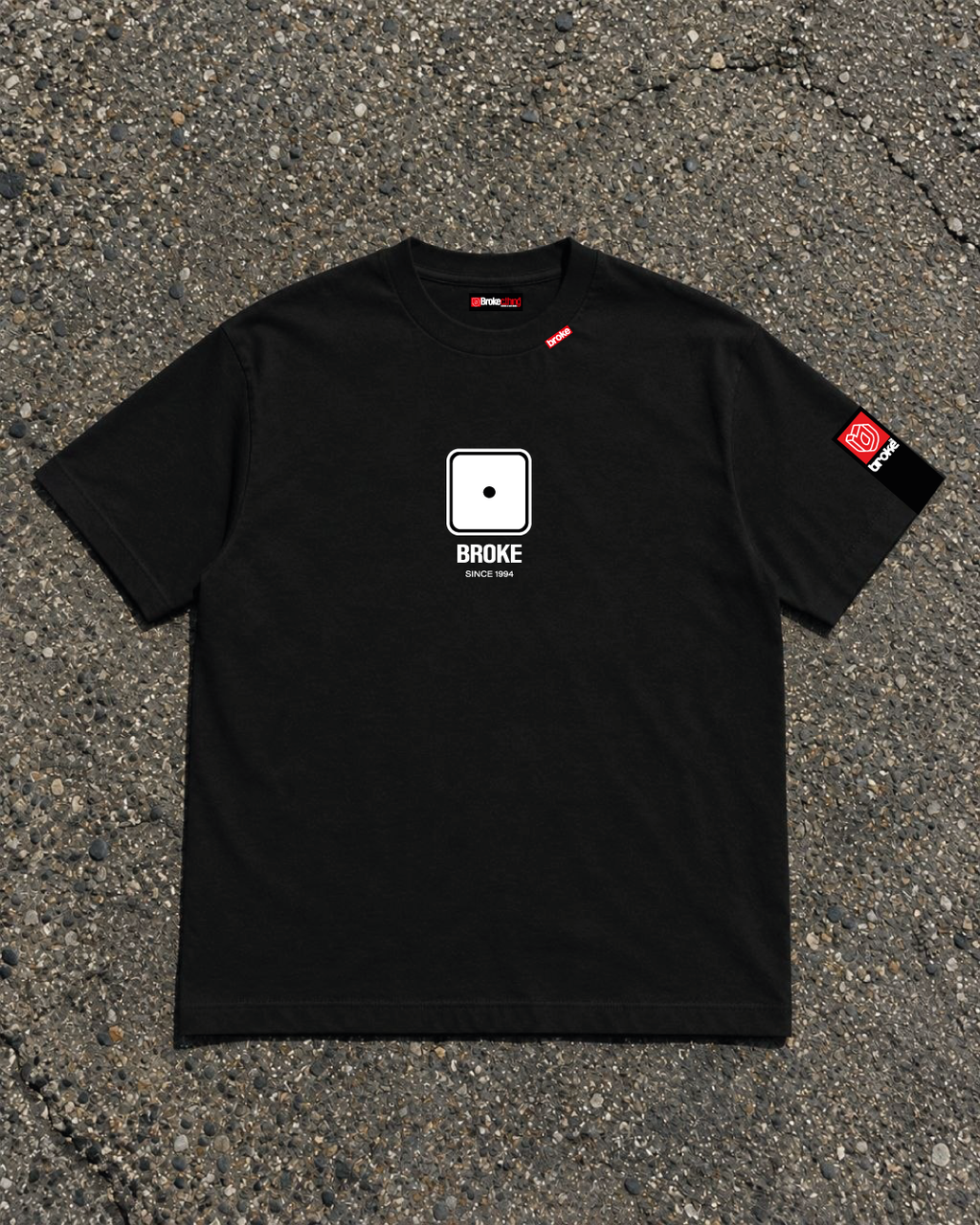 Broke – Weißes T-Shirt im 2er-Pack 
