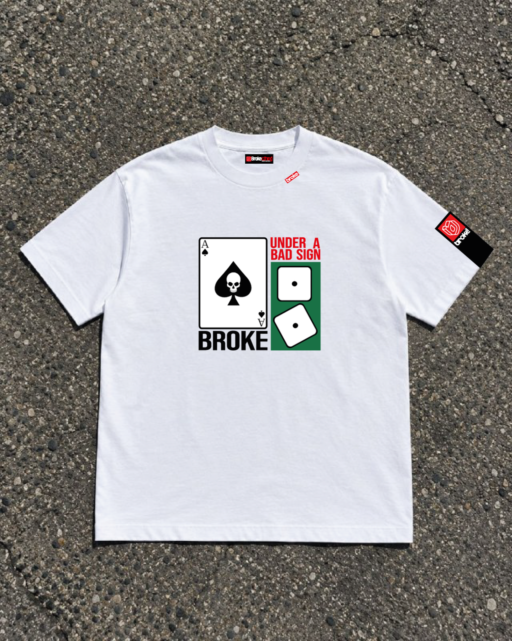 T-shirt Broke White sur pack de 2 