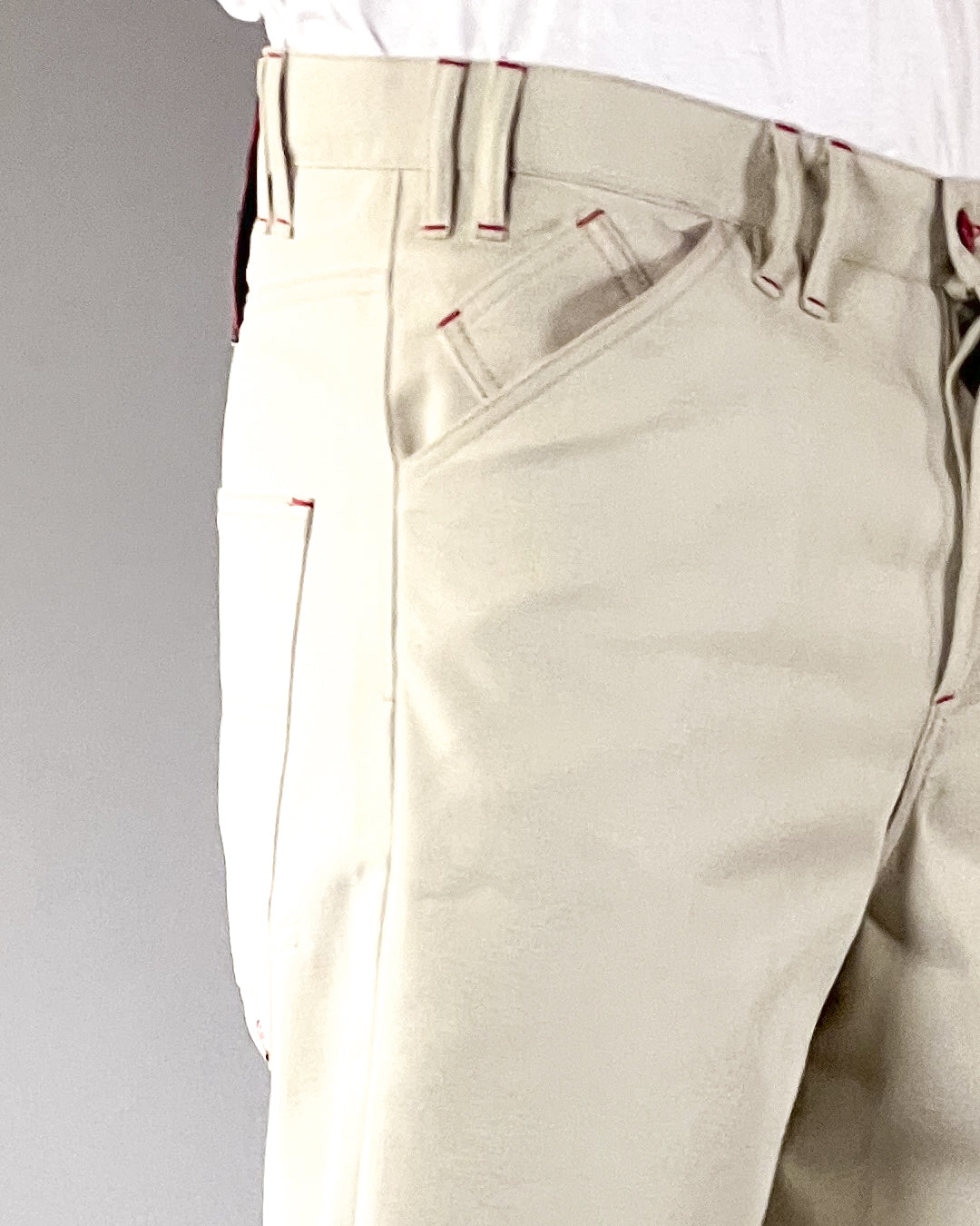 Pantalon Dikye en gabardine grise 