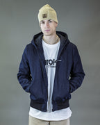 BOMBER  NEW BARRON DENIM BLU CAPPUCCIO