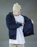 BOMBER  NEW BARRON DENIM BLU CAPPUCCIO