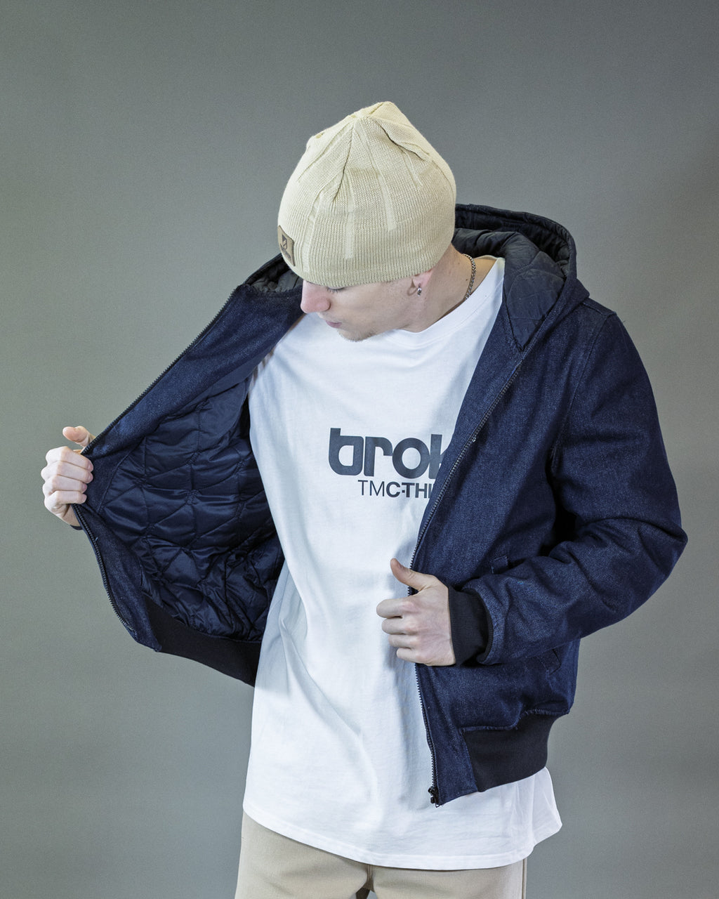 BOMBER BARRON EN CORDURA NOIR CAPUCHE