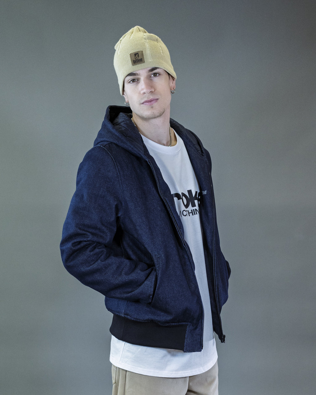 BOMBER BARRON EN CORDURA NOIR CAPUCHE