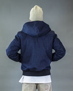 BOMBER  NEW BARRON DENIM BLU CAPPUCCIO