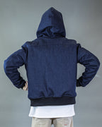BOMBER  NEW BARRON DENIM BLU CAPPUCCIO