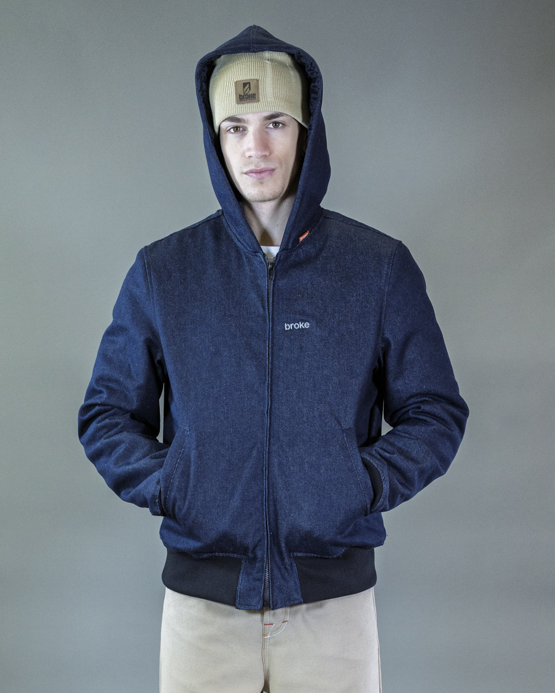 BOMBER BARRON EN CORDURA NOIR CAPUCHE