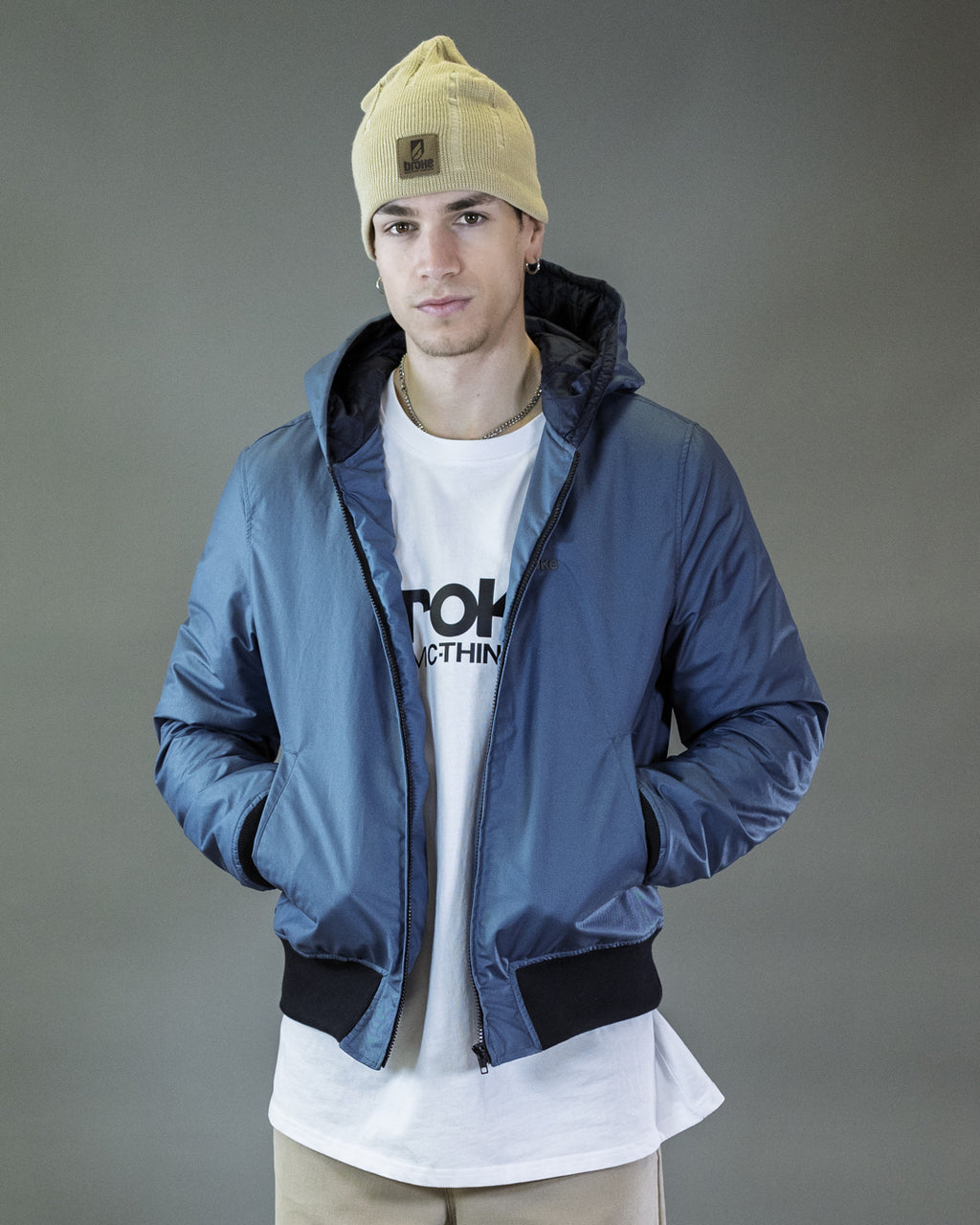 BOMBER BARRON AUS CORDURA SCHWARZ MIT KAPUZE