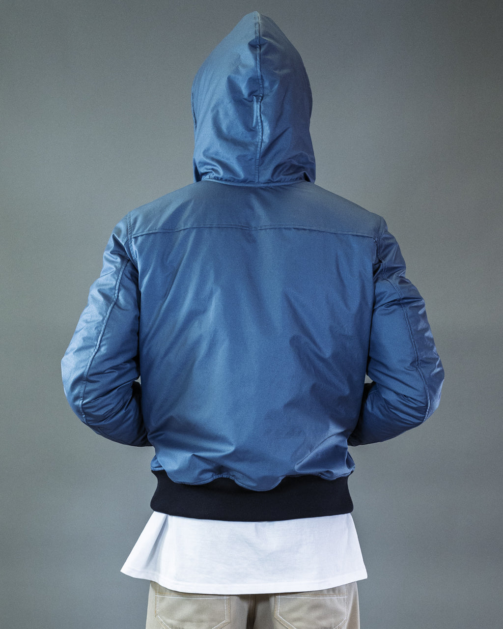 BOMBER BARRON AUS CORDURA SCHWARZ MIT KAPUZE