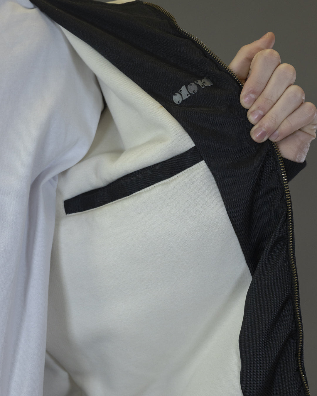 BOMBER BARRON EN CORDURA NOIR CAPUCHE