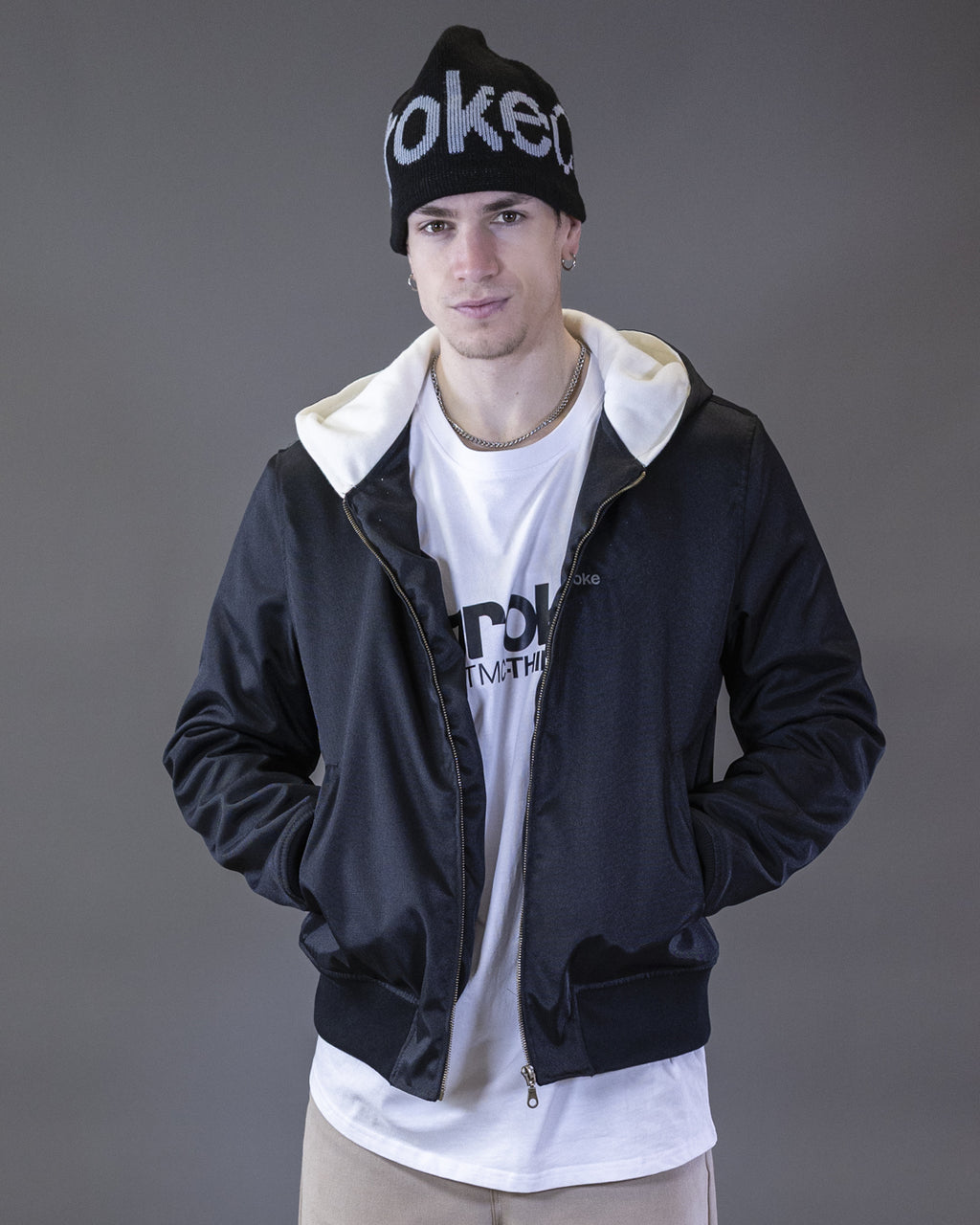 PREVENDITA BOMBER  NEW BARRON IN CORDURA NERO CAPPUCCIO