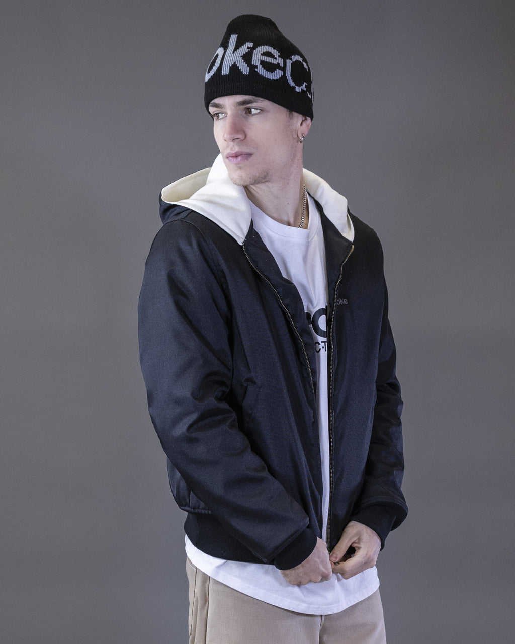 PREVENDITA BOMBER  NEW BARRON IN CORDURA NERO CAPPUCCIO