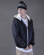 BOMBER BARRON IN BLACK CORDURA HOOD