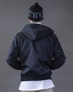 BOMBER BARRON IN BLACK CORDURA HOOD