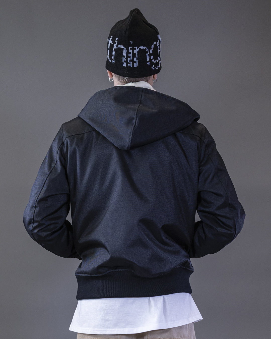 BOMBER BARRON EN CORDURA NOIR CAPUCHE