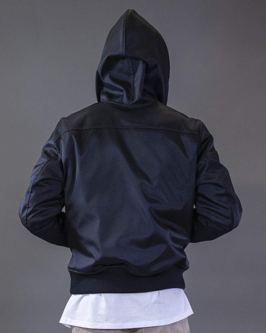 BOMBER BARRON IN BLACK CORDURA HOOD