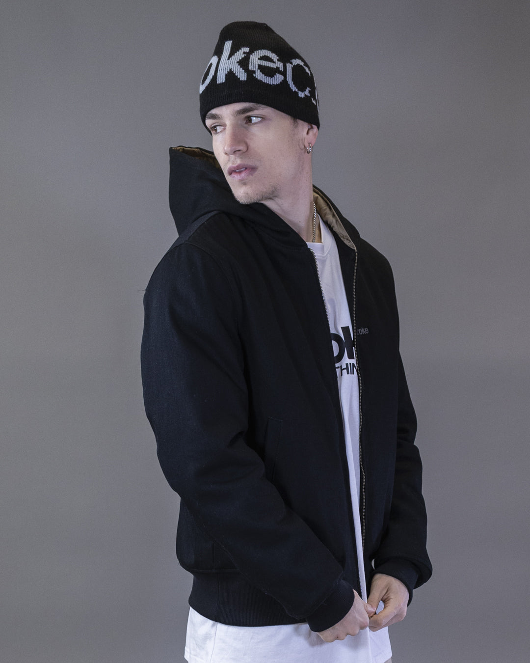 BOMBER BARRON EN CORDURA NOIR CAPUCHE