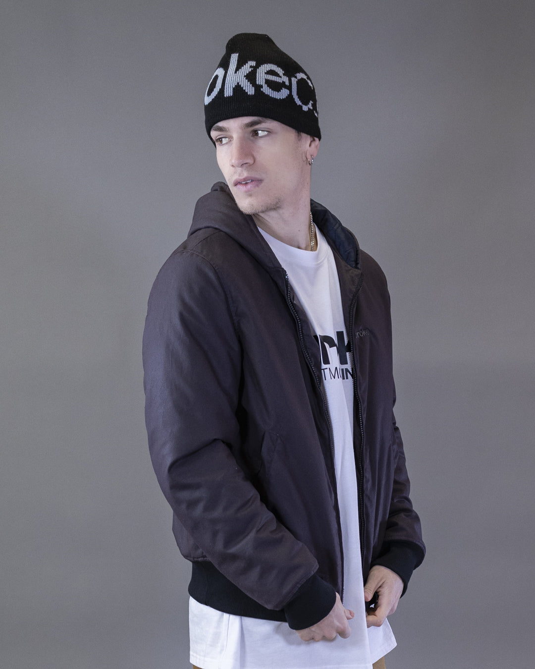 BOMBER BARRON EN CORDURA NOIR CAPUCHE