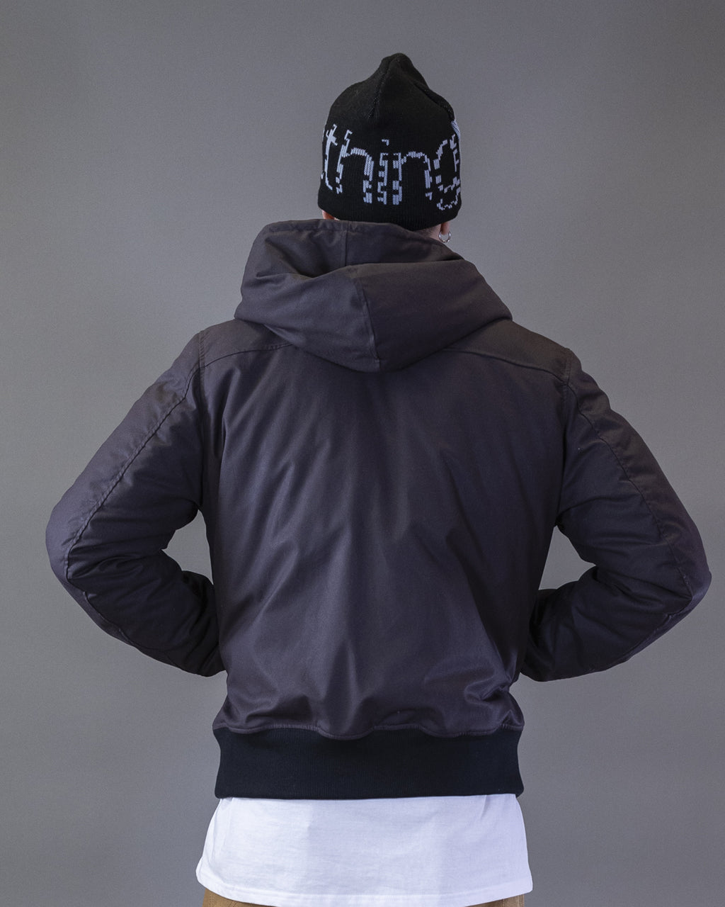 BOMBER BARRON EN CORDURA NOIR CAPUCHE