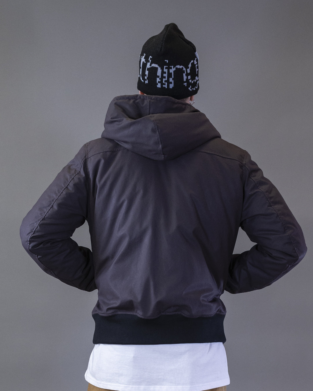 BOMBER BARRON IN BLACK CORDURA HOOD