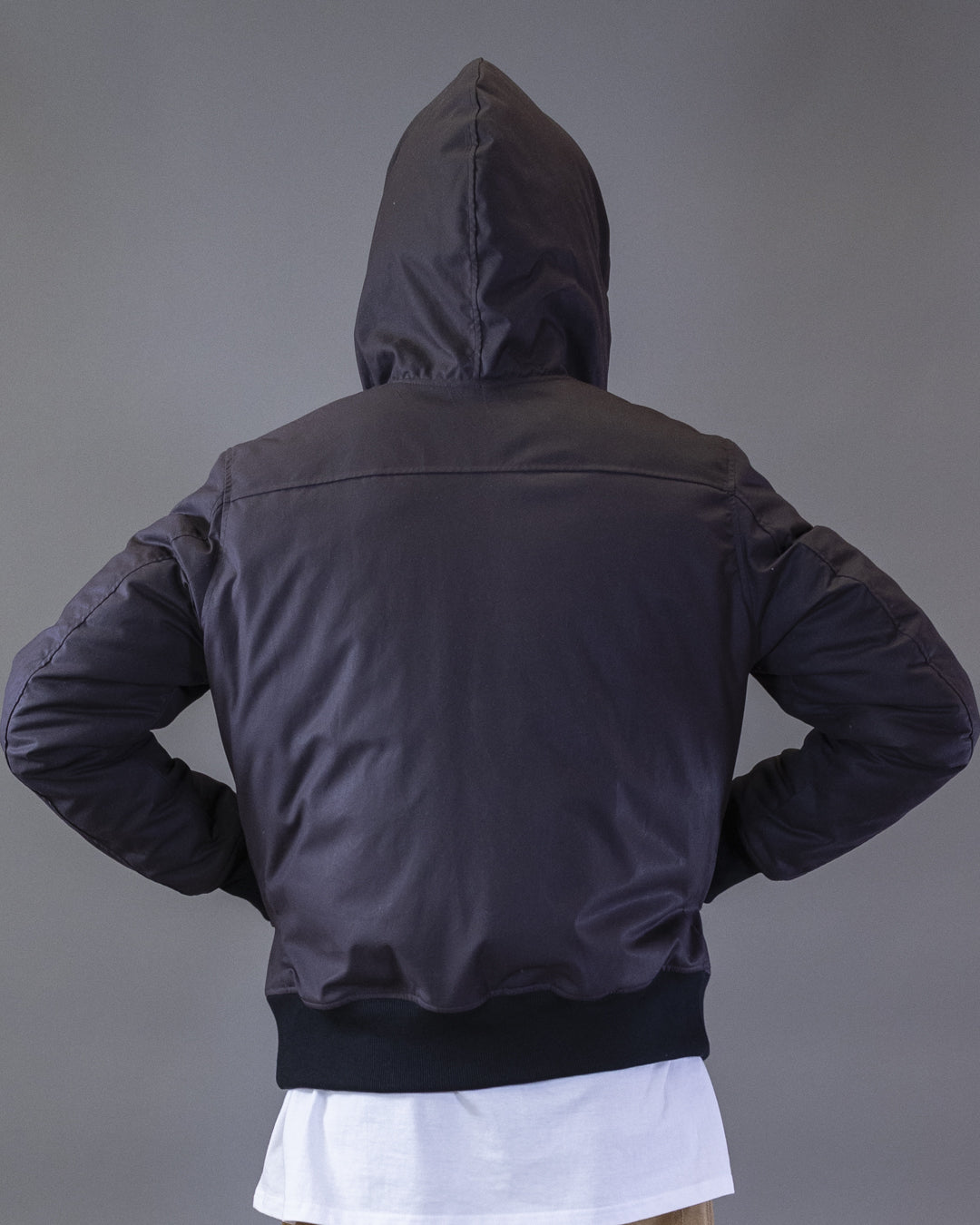 BOMBER BARRON IN BLACK CORDURA HOOD