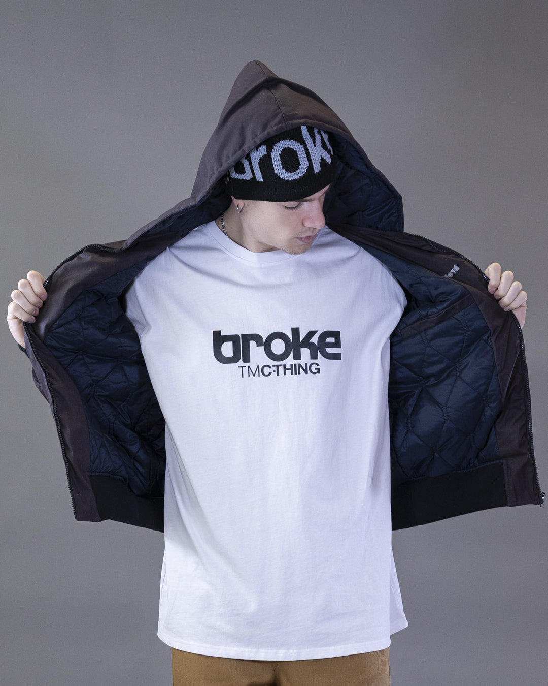 BOMBER BARRON IN BLACK CORDURA HOOD