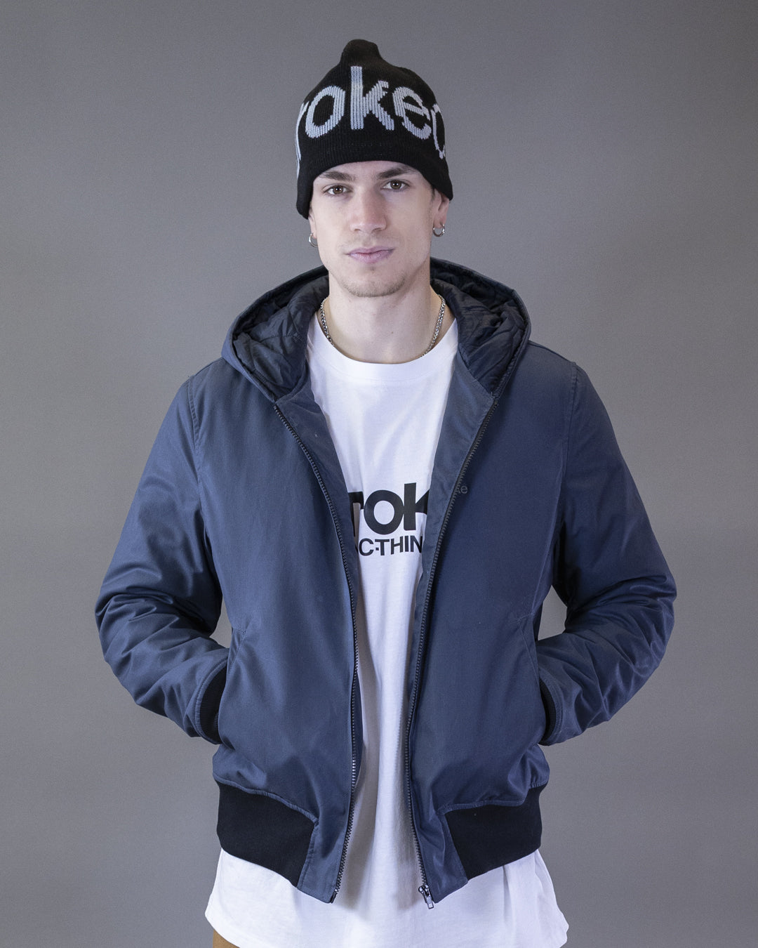 BOMBER BARRON EN CORDURA NOIR CAPUCHE