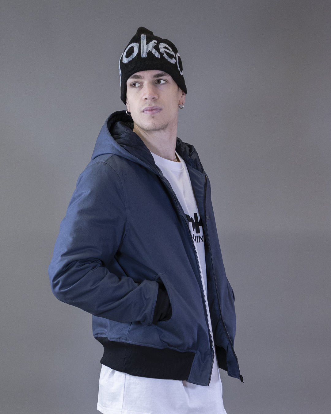 BOMBER BARRON EN CORDURA NOIR CAPUCHE