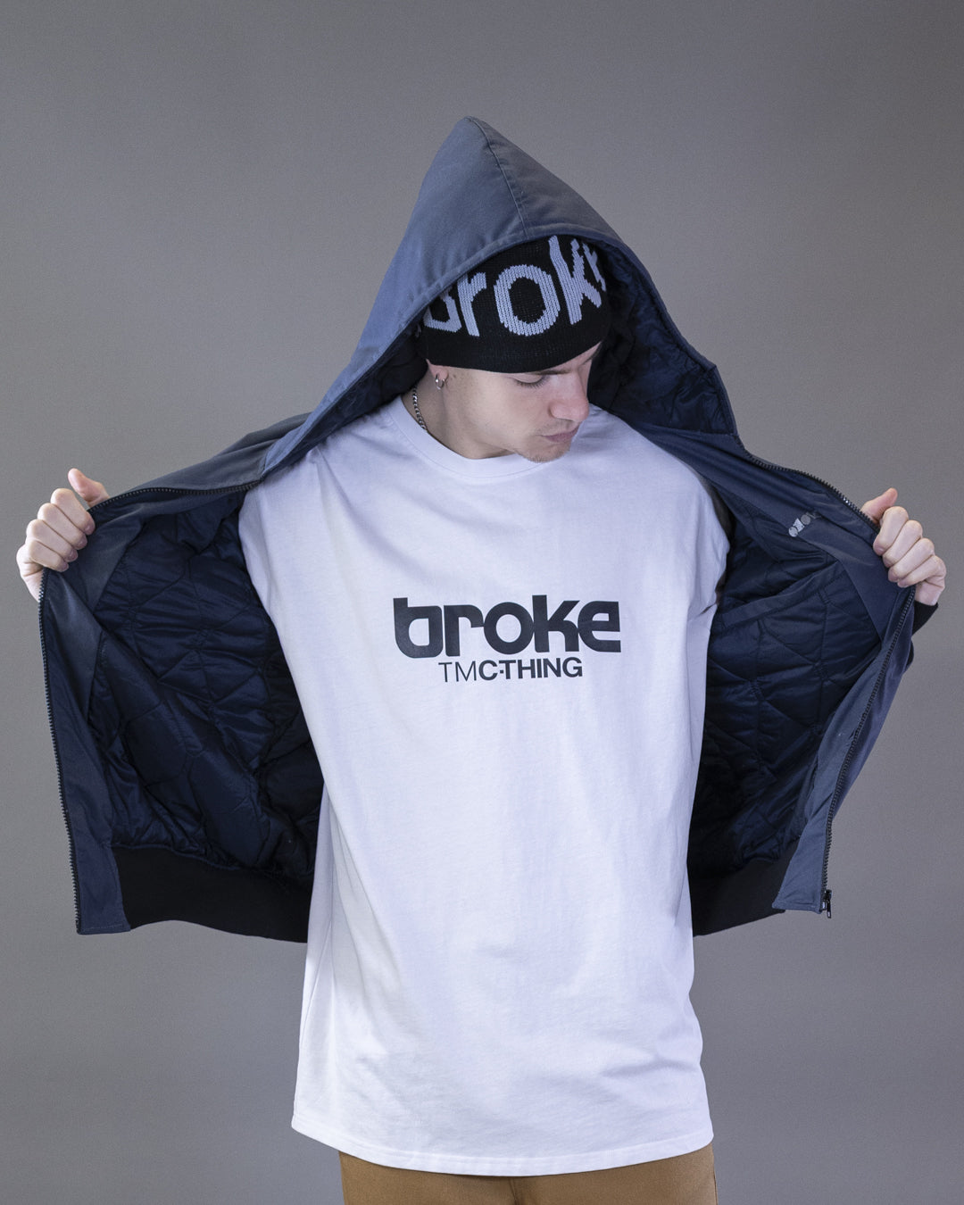 BOMBER BARRON EN CORDURA NOIR CAPUCHE