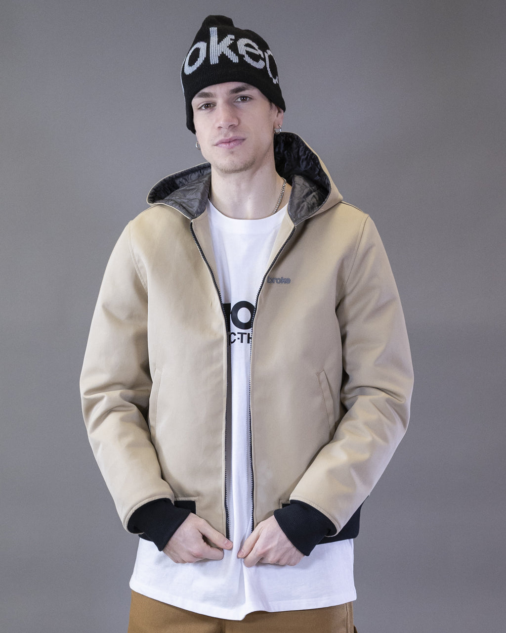 BOMBER BARRON EN CORDURA NOIR CAPUCHE