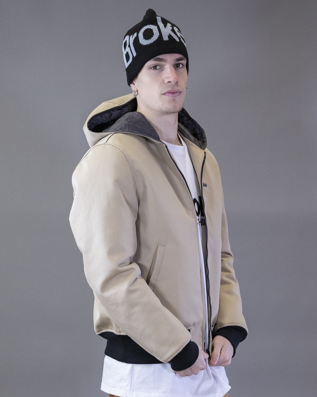 BOMBER BARRON EN CORDURA NOIR CAPUCHE